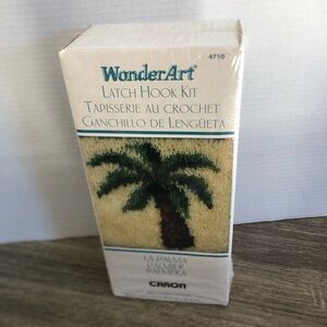 WonderArt Latch Hook Kit - Palm Tree Design